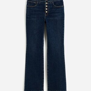 Madewell mid-rise kick out crop jeans